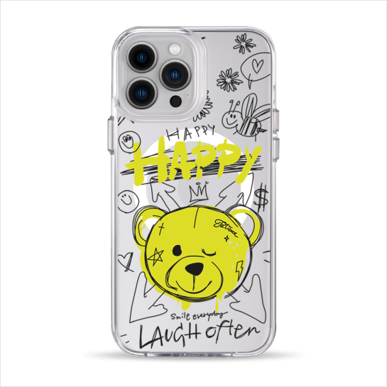 Чохол Pump Clear Case with MagSafe for iPhone 13 Pro Max Happy vedmid - ціна, характеристики, відгуки, розстрочка, фото 1