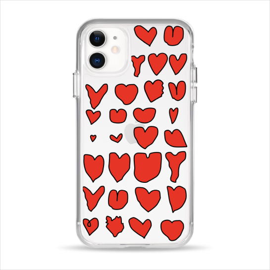 Чохол Pump Clear Case for iPhone 11 Hearts - ціна, характеристики, відгуки, розстрочка, фото 1