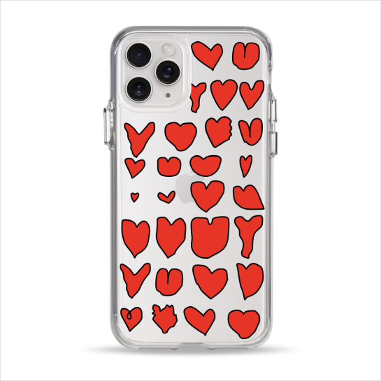 Чехол Pump Clear Case for iPhone 11 Pro Hearts - цена, характеристики, отзывы, рассрочка, фото 1