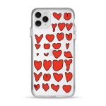 Чехол Pump Clear Case for iPhone 11 Pro Max Hearts
