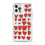 Чохол Pump Clear Case for iPhone 12/12 Pro Hearts