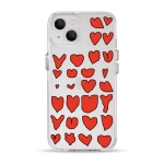 Чехол Pump Clear Case for iPhone 13 Hearts