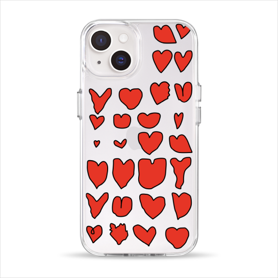 Чохол Pump Clear Case for iPhone 14 Hearts - ціна, характеристики, відгуки, розстрочка, фото 1