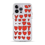 Чохол Pump Clear Case for iPhone 14 Pro Hearts