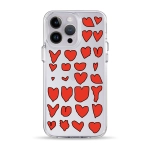 Чохол Pump Clear Case for iPhone 14 Pro Max Hearts