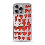 Чехол Pump Clear Case for iPhone 15 Pro Max Hearts