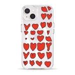 Чехол Pump Clear Case with MagSafe for iPhone 14 Hearts