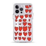 Чехол Pump Clear Case with MagSafe for iPhone 14 Pro Hearts