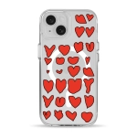 Чехол Pump Clear Case with MagSafe for iPhone 15 Hearts