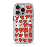 Чехол Pump Clear Case with MagSafe for iPhone 15 Pro Hearts
