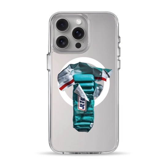 Чехол Pump Clear Case with MagSafe for iPhone 15 Pro Max JET Gum