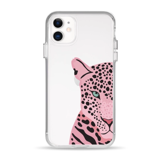Чохол Pump Clear Case for iPhone 11 Tygr Rozheviy