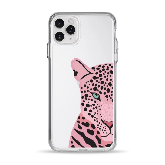 Чохол Pump Clear Case for iPhone 11 Pro Max Tygr Rozheviy