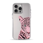 Чохол Pump Clear Case for iPhone 15 Pro Max Tygr Rozheviy
