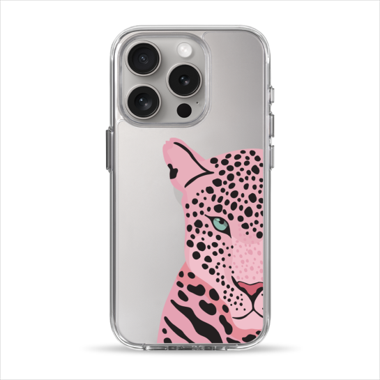 Чехол Pump Clear Case for iPhone 15 Pro Tygr Rozheviy - цена, характеристики, отзывы, рассрочка, фото 1