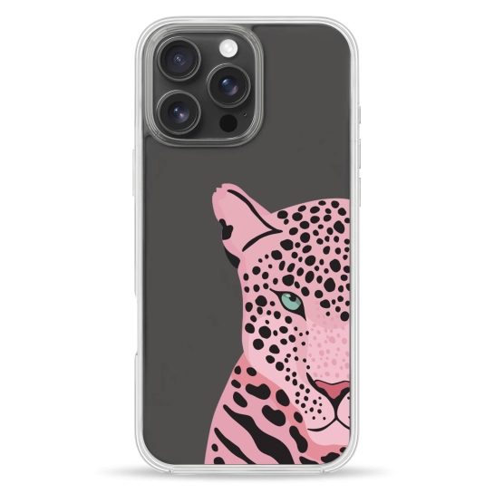 Чохол Pump Clear Case for iPhone 16 Pro Max Tygr Rozheviy