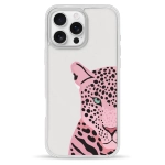 Чохол Pump Clear Case for iPhone 16 Pro Tygr Rozheviy