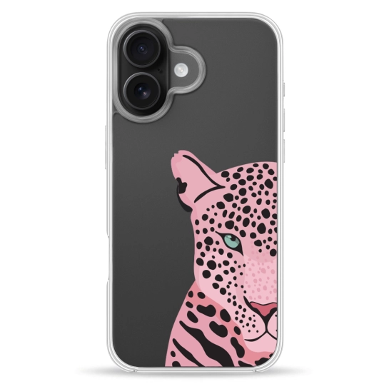 Чохол Pump Clear Case for iPhone 16 Tygr Rozheviy