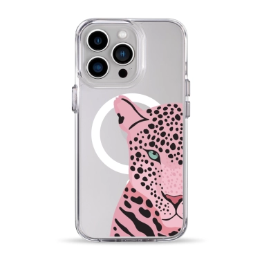 Чехол Pump Clear Case with MagSafe for iPhone 13 Pro Tygr Rozheviy - цена, характеристики, отзывы, рассрочка, фото 1