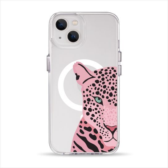 Чехол Pump Clear Case with MagSafe for iPhone 13 Tygr Rozheviy - цена, характеристики, отзывы, рассрочка, фото 1