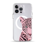 Чохол Pump Clear Case with MagSafe for iPhone 14 Pro Tygr Rozheviy
