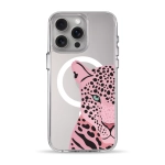 Чохол Pump Clear Case with MagSafe for iPhone 15 Pro Max Tygr Rozheviy
