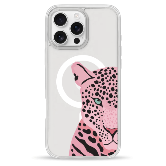 Чехол Pump Clear Case with MagSafe for iPhone 16 Pro Max Tygr Rozheviy - цена, характеристики, отзывы, рассрочка, фото 1