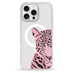 Чехол Pump Clear Case with MagSafe for iPhone 16 Pro Tygr Rozheviy
