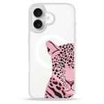 Чохол Pump Clear Case with MagSafe for iPhone 16 Tygr Rozheviy