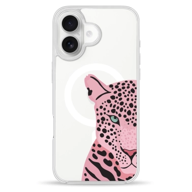 Чохол Pump Clear Case with MagSafe for iPhone 16 Tygr Rozheviy - цена, характеристики, отзывы, рассрочка, фото 1