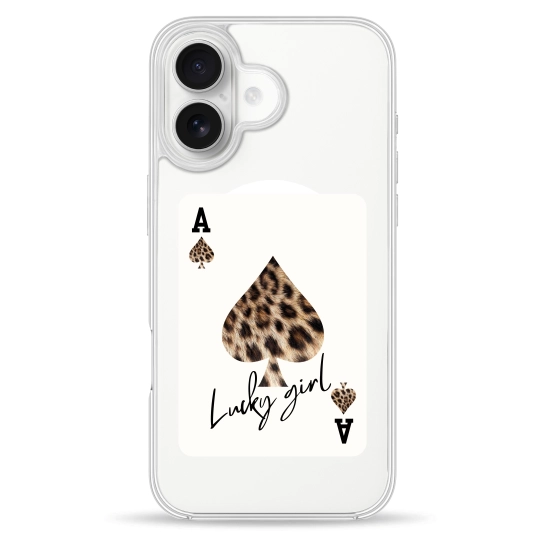 Чехол Pump Clear Case with MagSafe for iPhone 16 Leopard Ace