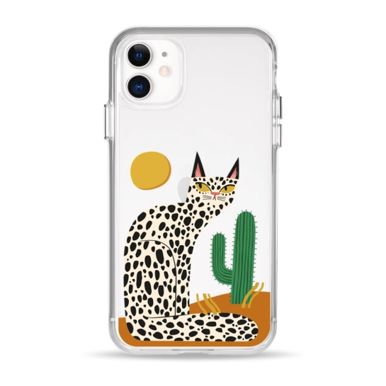 Чохол Pump Clear Case for iPhone 11 Leopard kaktus