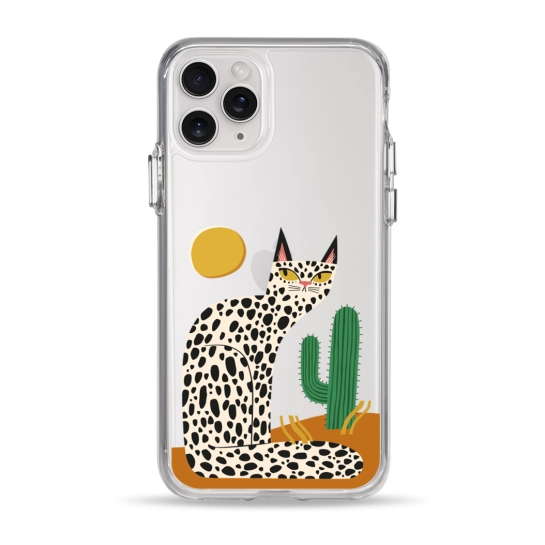 Чохол Pump Clear Case for iPhone 11 Pro Leopard kaktus