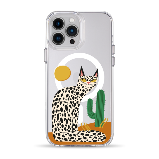 Чохол Pump Clear Case with MagSafe for iPhone 13 Pro Max Leopard kaktus - ціна, характеристики, відгуки, розстрочка, фото 1