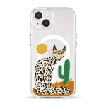Чехол Pump Clear Case with MagSafe for iPhone 14 Leopard kaktus