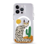 Чохол Pump Clear Case with MagSafe for iPhone 14 Pro Max Leopard kaktus