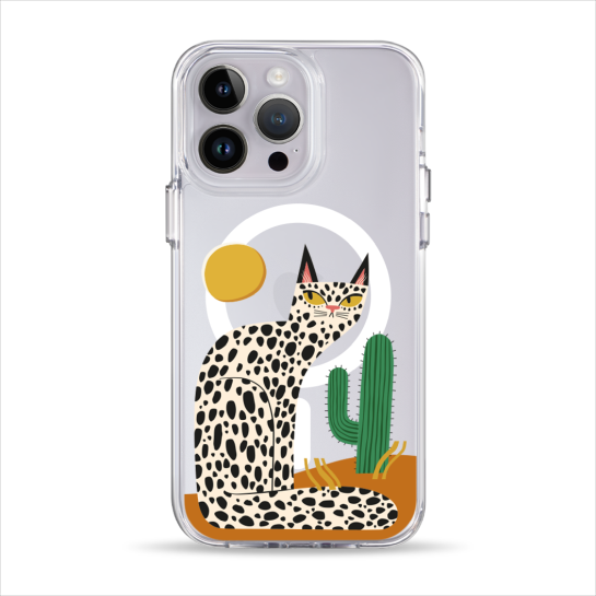 Чохол Pump Clear Case with MagSafe for iPhone 14 Pro Max Leopard kaktus - ціна, характеристики, відгуки, розстрочка, фото 1