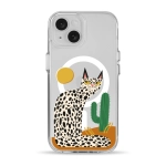 Чохол Pump Clear Case with MagSafe for iPhone 15 Leopard kaktus
