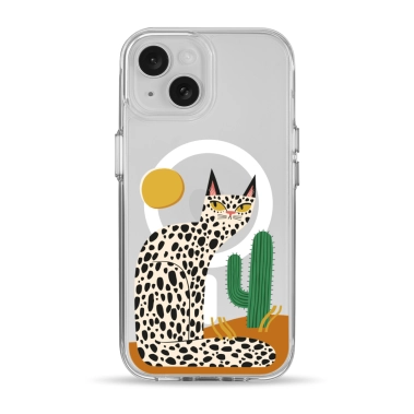 Чохол Pump Clear Case with MagSafe for iPhone 15 Leopard kaktus - цена, характеристики, отзывы, рассрочка, фото 1