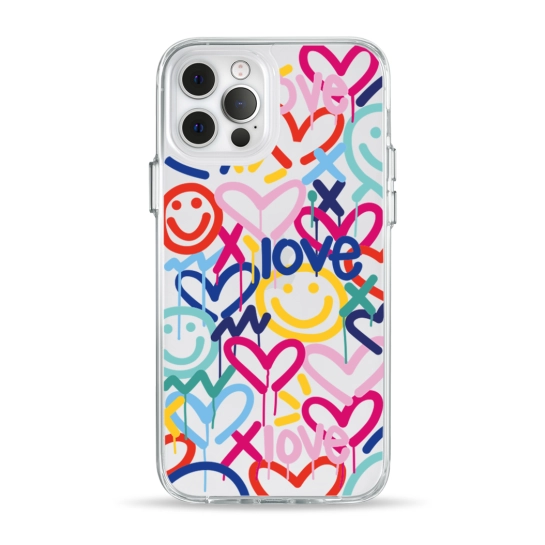 Чехол Pump Clear Case for iPhone 12/12 Pro Love