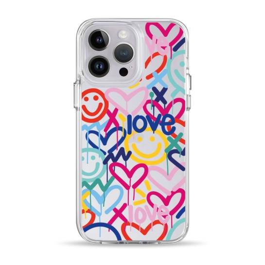 Чехол Pump Clear Case for iPhone 14 Pro Love