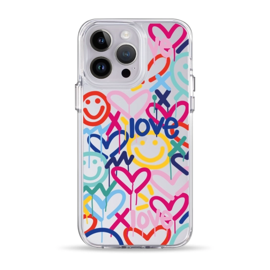 Чехол Pump Clear Case for iPhone 14 Pro Max Love
