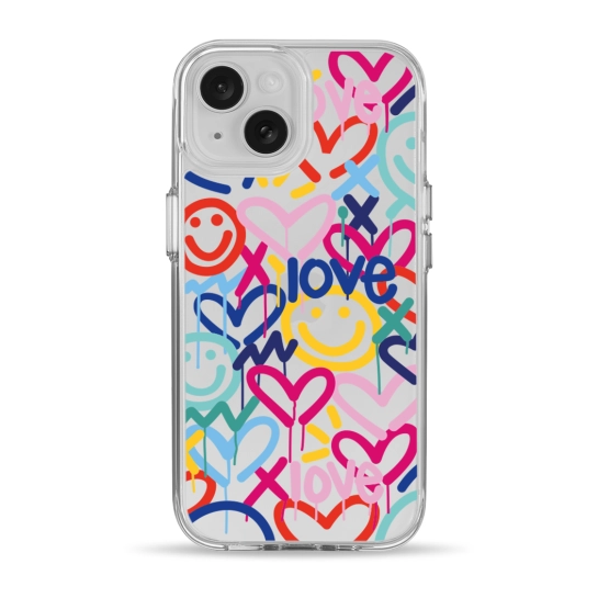 Чехол Pump Clear Case for iPhone 15 Love