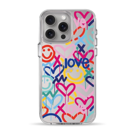 Чехол Pump Clear Case for iPhone 15 Pro Max Love