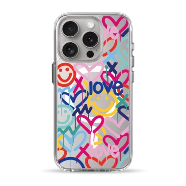 Чехол Pump Clear Case with MagSafe for iPhone 15 Pro Love - цена, характеристики, отзывы, рассрочка, фото 1