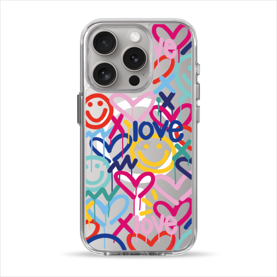 Чехол Pump Clear Case with MagSafe for iPhone 15 Pro Love - цена, характеристики, отзывы, рассрочка, фото 1