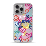 Чехол Pump Clear Case with MagSafe for iPhone 15 Pro Max Love