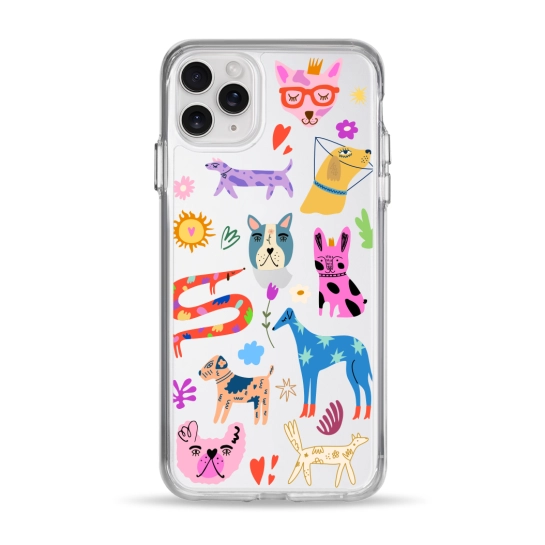 Чехол Pump Clear Case for iPhone 11 Pro Max Lovely Dogs