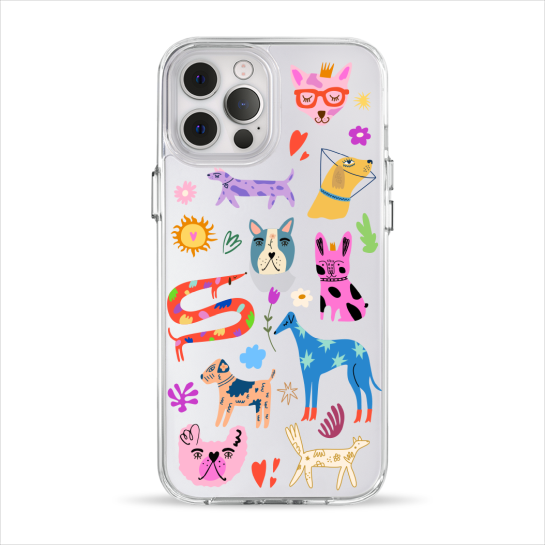 Чехол Pump Clear Case for iPhone 12 Pro Max Lovely Dogs - цена, характеристики, отзывы, рассрочка, фото 1