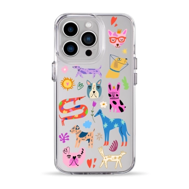 Чохол Pump Clear Case for iPhone 13 Pro Lovely Dogs - цена, характеристики, отзывы, рассрочка, фото 1
